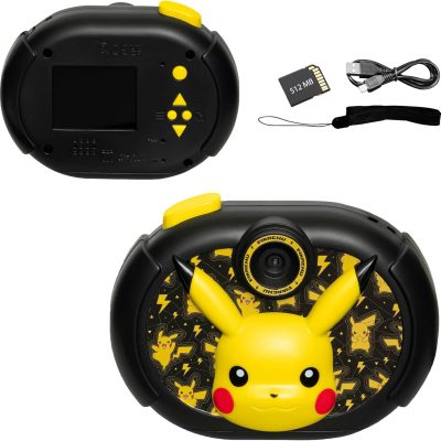 Pokemon Kids Camera with SD Card, Digital Camera for Kids with Video Recording, Built-in Digital Stickers for Fans of Pokemon Gifts